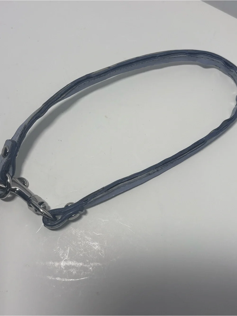 Coach Light Blue Signature Wristlet with Detachable Strap
